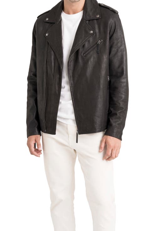 Capri Leather Semi-Fitted Biker Jacket