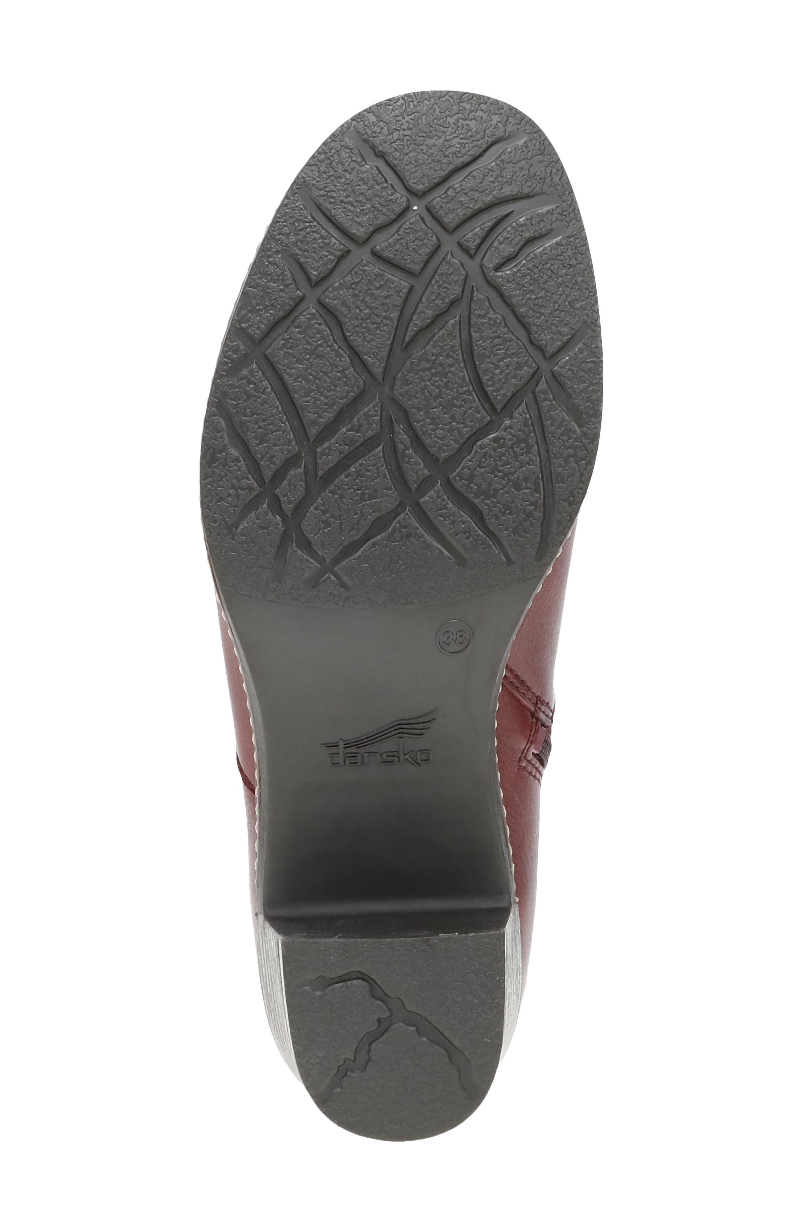 Meryll Leather Bootie, Alternate, color, SANGRIA