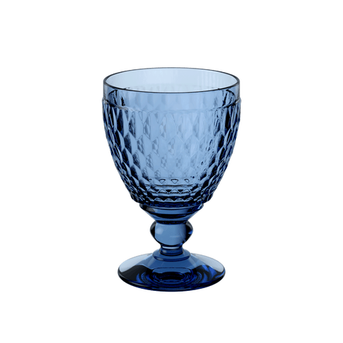 Villeroy & Boch Ston Crystal White Wine Goblet In Blue