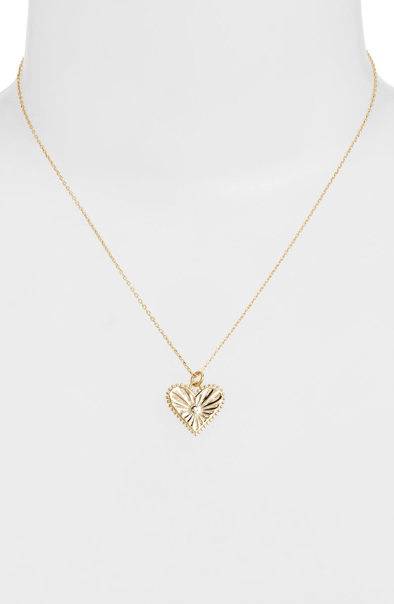 Argento Vivo Sterling Silver Heart Pendant Necklace, Alternate, color, 