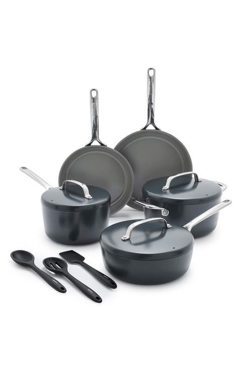 GP5 Infinite8 11-Piece Anodized Aluminum Ceramic Nonstick Cookware Set