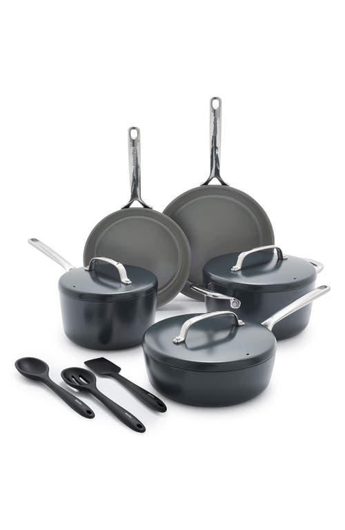 GreenPan GP5 Infinite8 11-Piece Anodized Aluminum Ceramic Nonstick Cookware Set in Slate  product