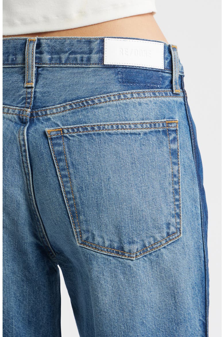 The Californian High Waist Raw Hem Flare Leg Jeans, Alternate, color, MID70SSHADOW