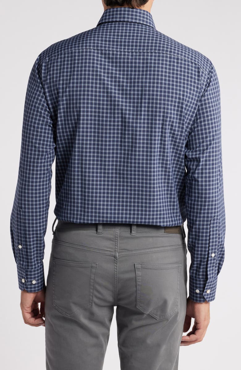 Peter Millar Orton Check Performance Button-Down Shirt, Alternate, color, 