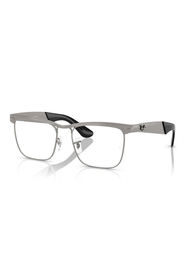 53mm Square optical glasses, Alternate, color, GUNMETAL