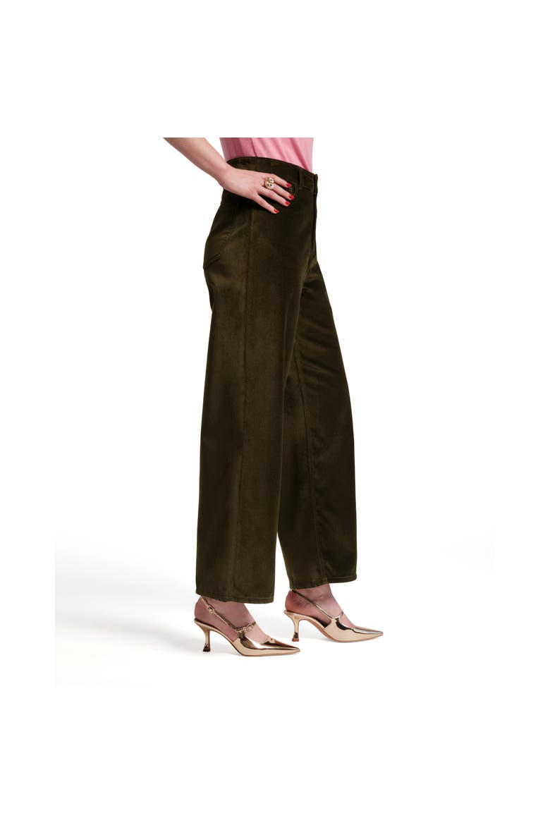 Ace Velet Pant Solid Velvet, Alternate, color, Olive