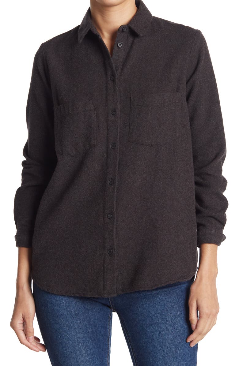Madewell Flannel Sunday Shirt, Main, color, 
