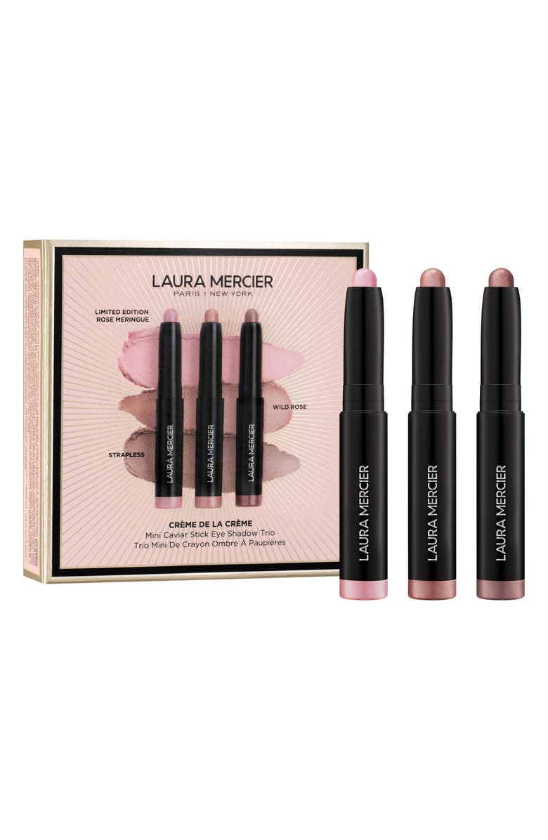 Laura Mercier Créme de la Créme Caviar Stick Eyeshadow Trio $58 Value, Main, color,