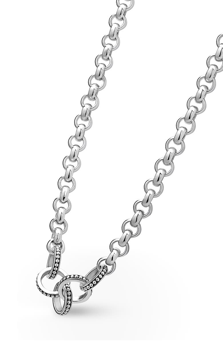 LAGOS Enso Ring Station Necklace, Alternate, color, 