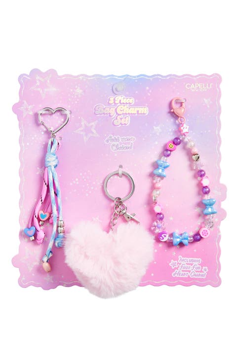 Kids' Set of 3 Novelty Bag Charms