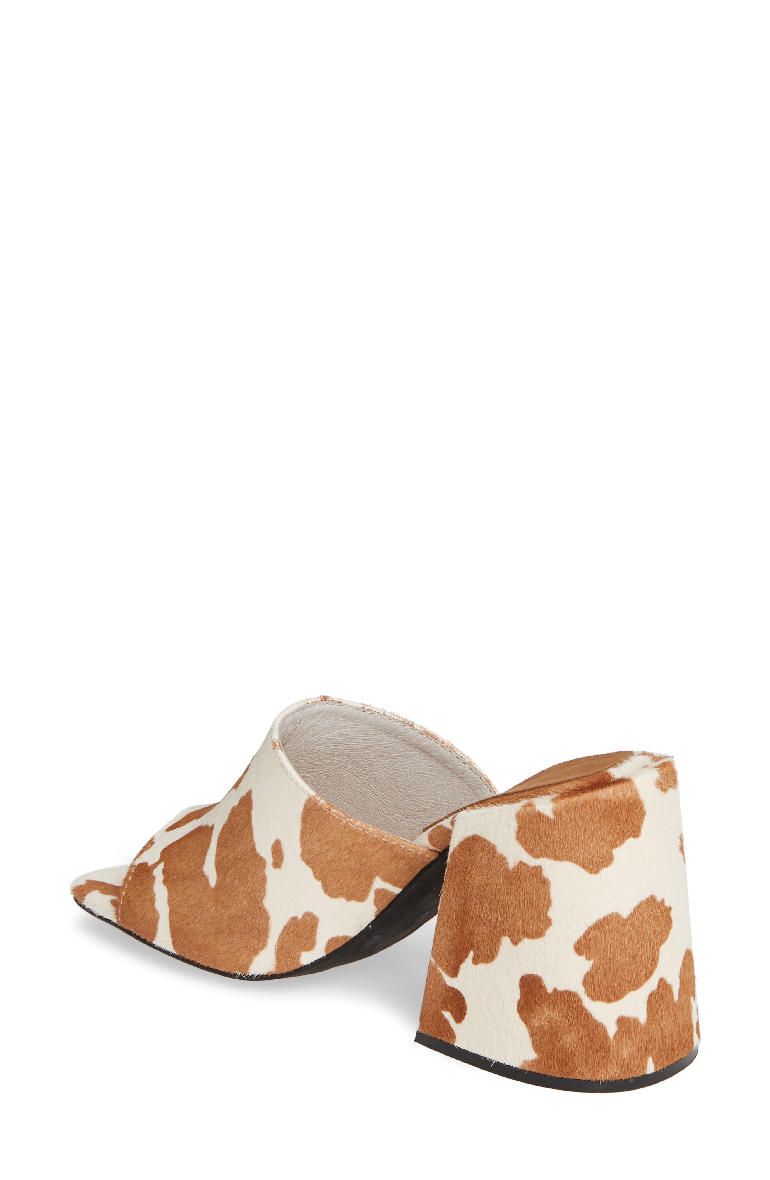 Jeffrey Campbell Colossal Big Heel Genuine Calf Hair Mule, Alternate, color, 