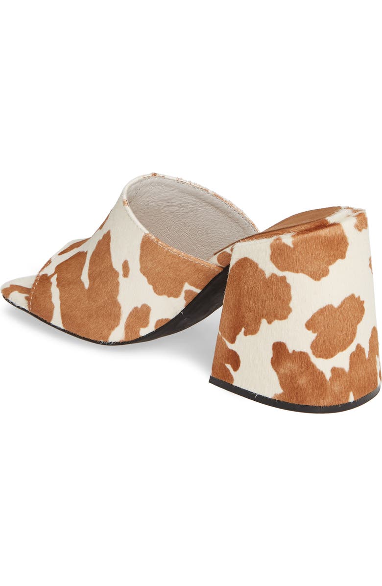 Jeffrey Campbell Colossal Big Heel Genuine Calf Hair Mule, Alternate, color,