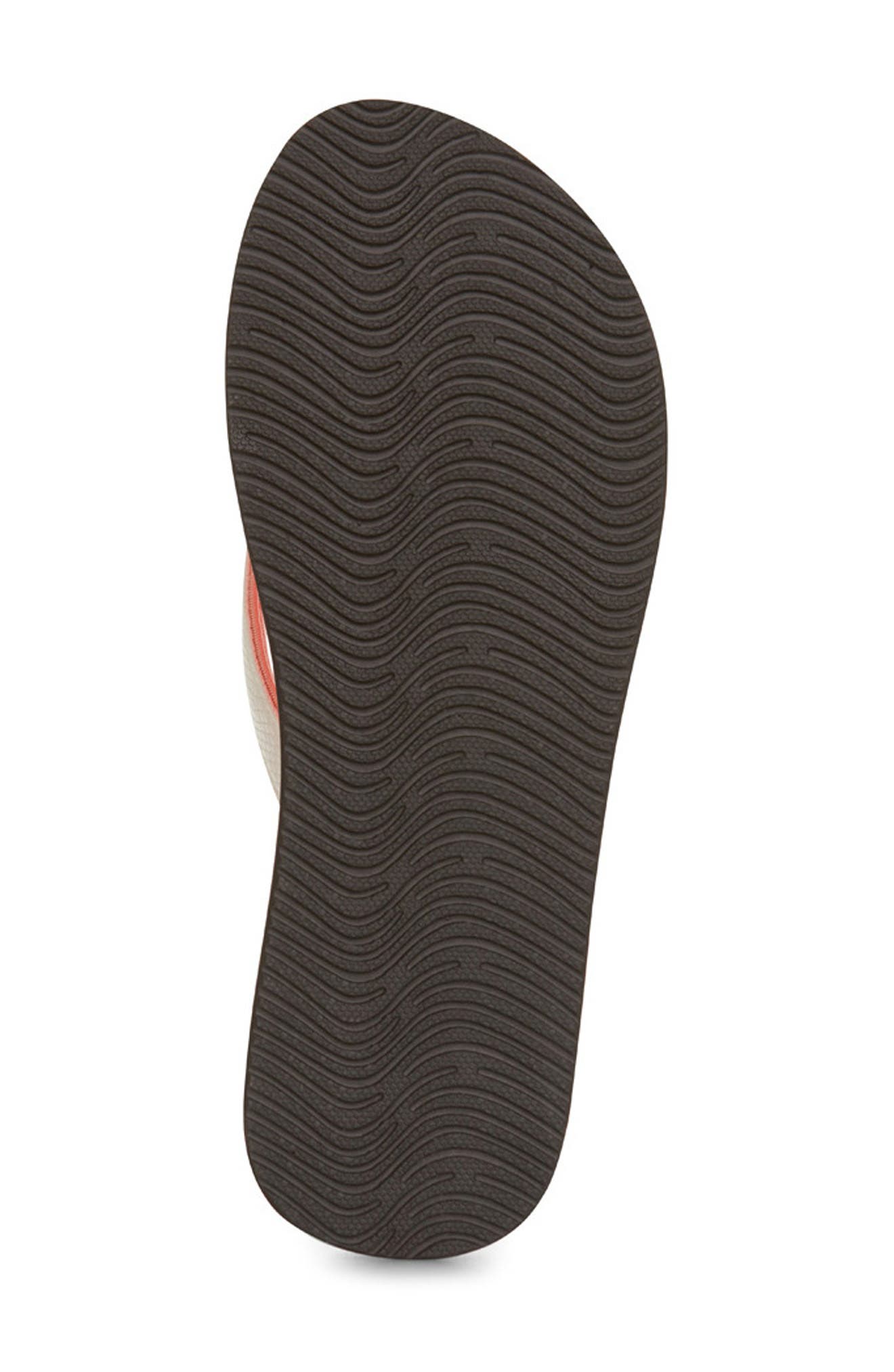 Flip Flop Wedge Sandal, Alternate, color, RED