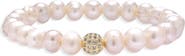 EYE CANDY LOS ANGELES Camille Freshwater Pearl Stretch Bracelet