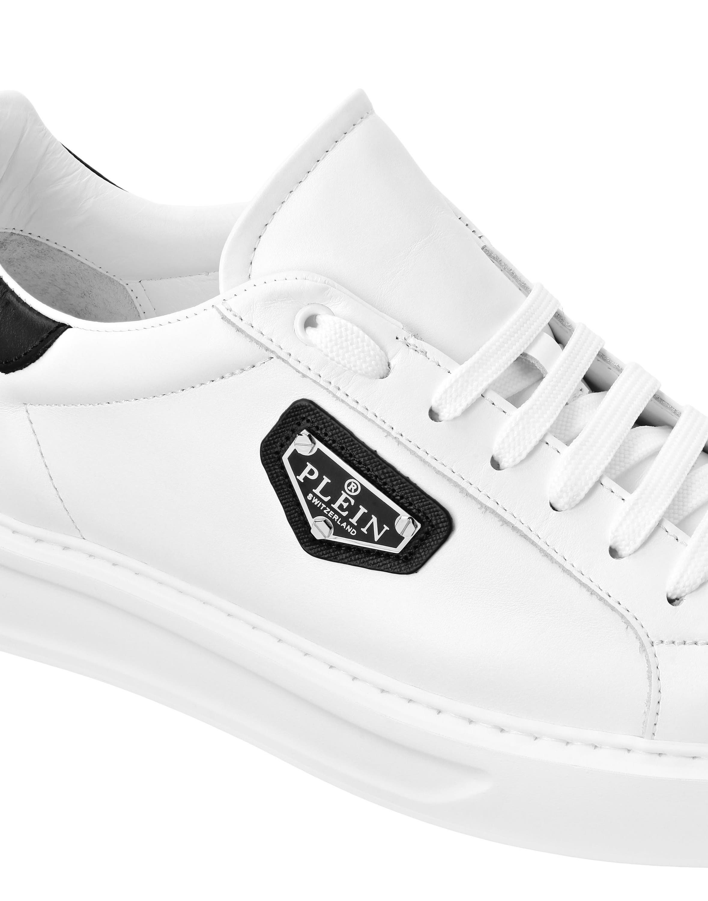 Low-Top Sneakers Titan Plein Unisex, Alternate, color, white/black