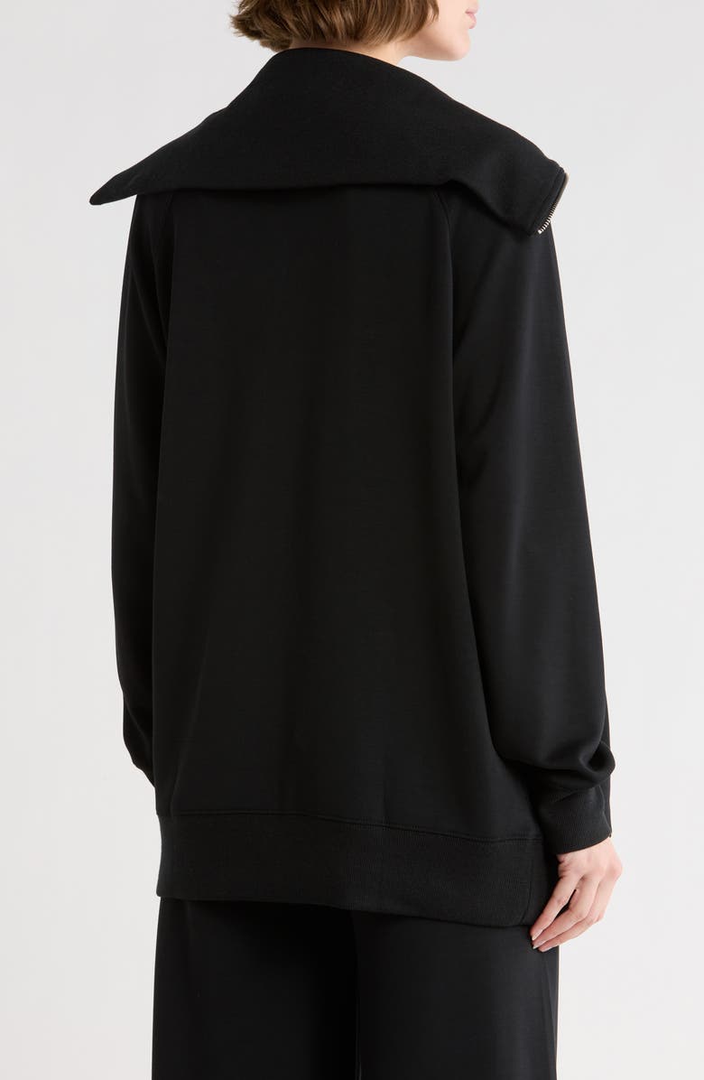 NYDJ Dual Zip Sweatshirt, Alternate, color, Black