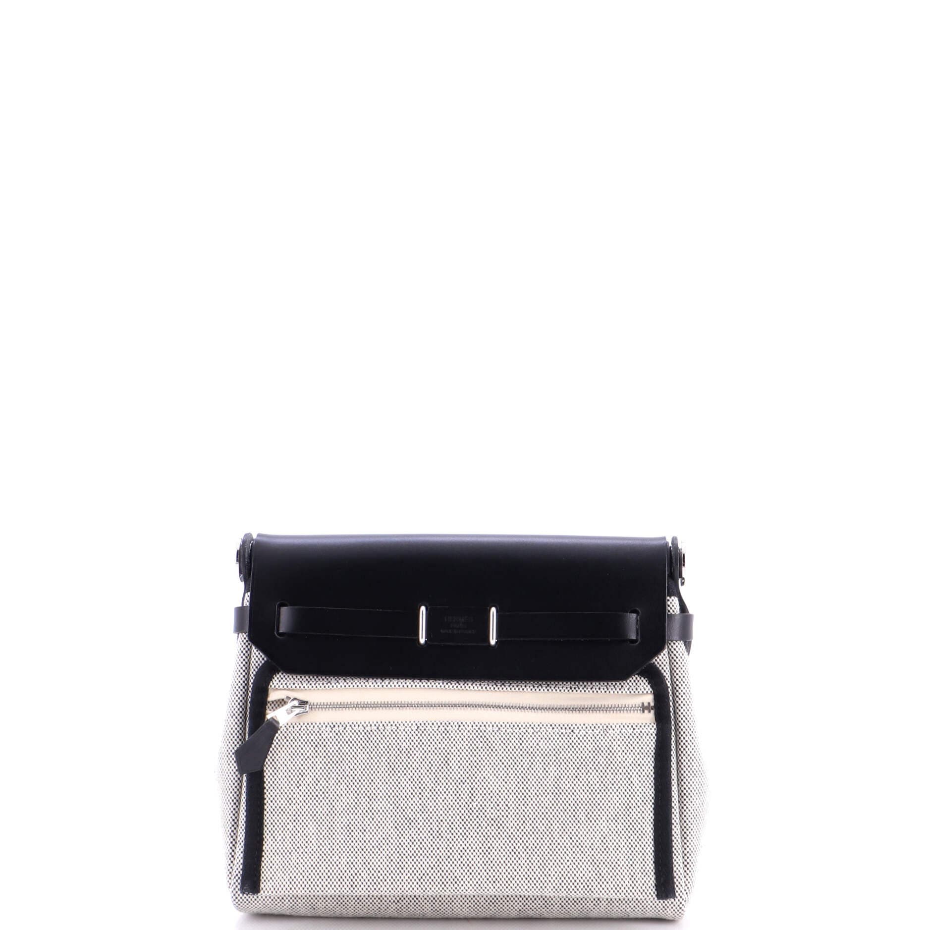 Herbag Zip Toile and Leather 20, Alternate, color, Noir