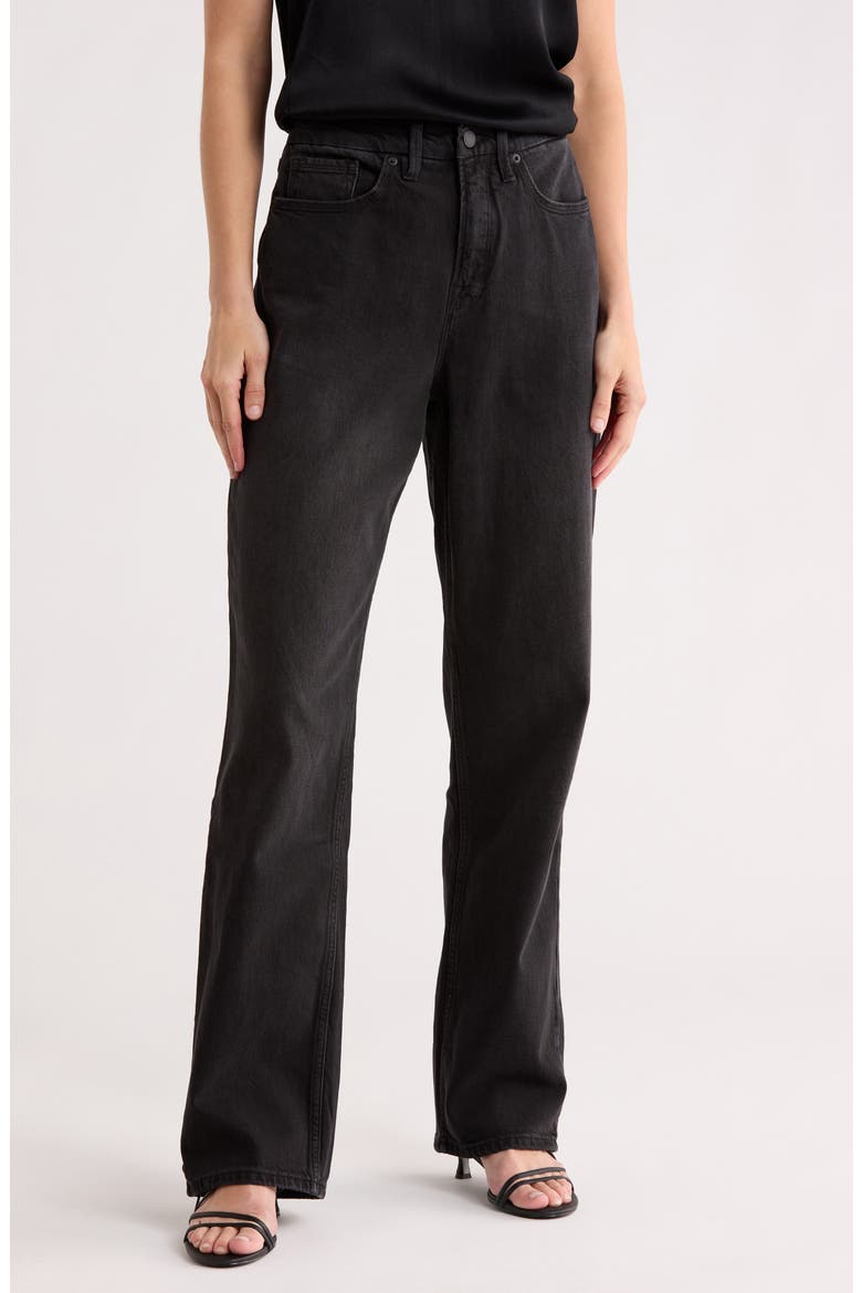 Good '90s Ripped High Waist Relaxed Jeans, Main, color, BLACK348