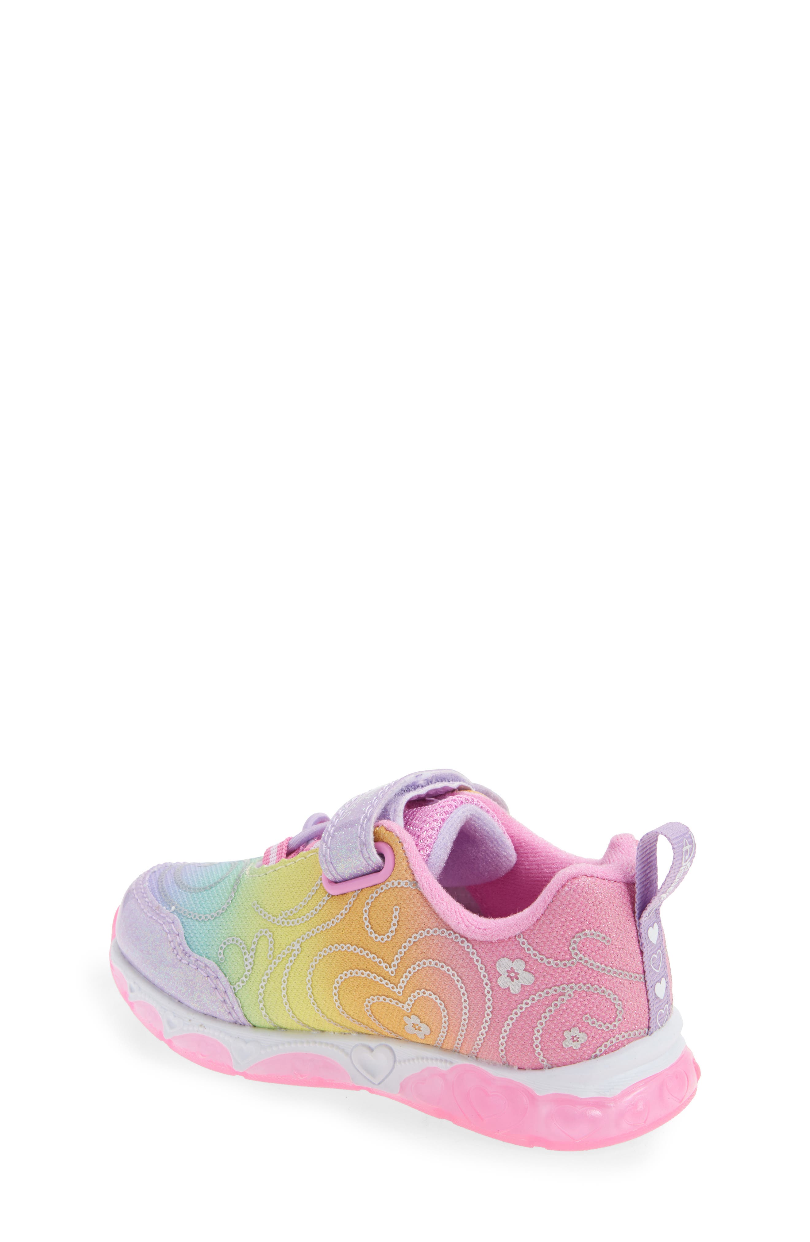 Harper Canyon Kids' Disney Princess Light-Up Sneaker, Alternate, color, Pink Multi