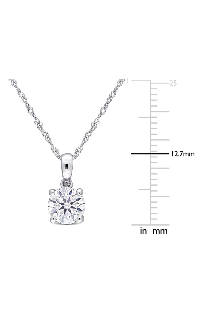 DELMAR Lab Created Moissanite Pendant Necklace, Alternate, color,