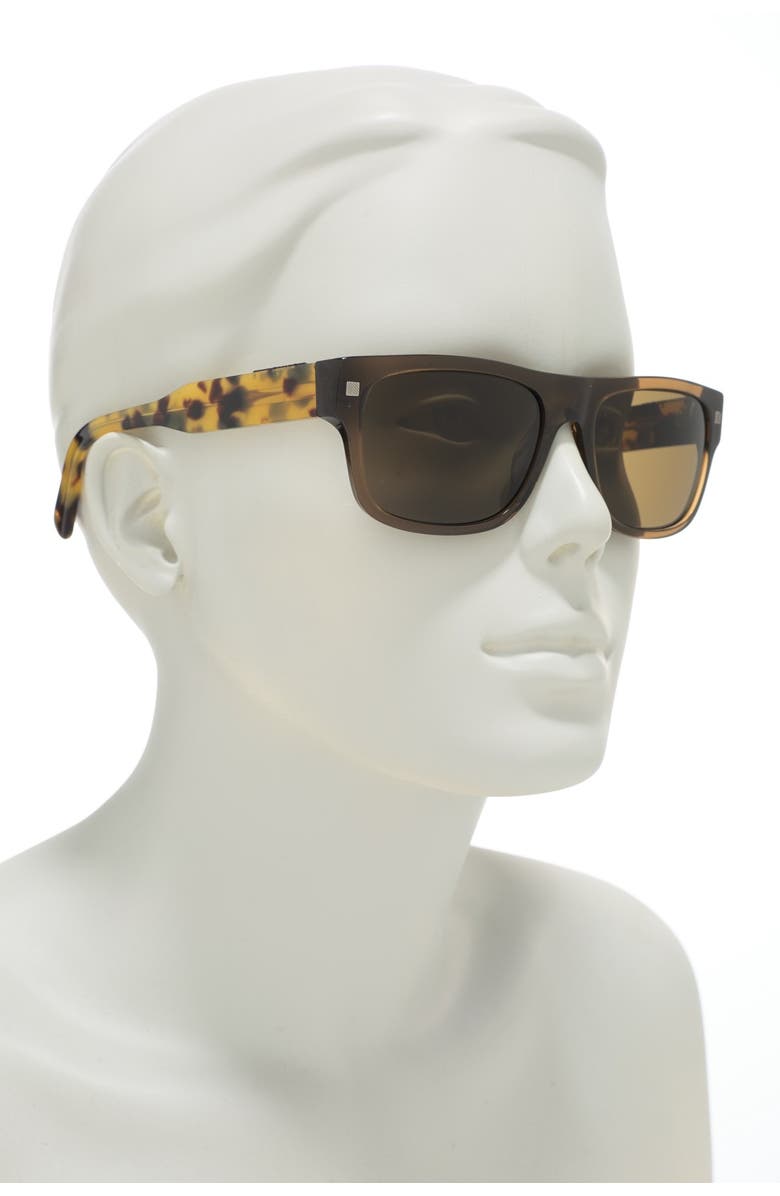 ZEGNA 56mm Square Sunglasses, Alternate, color,