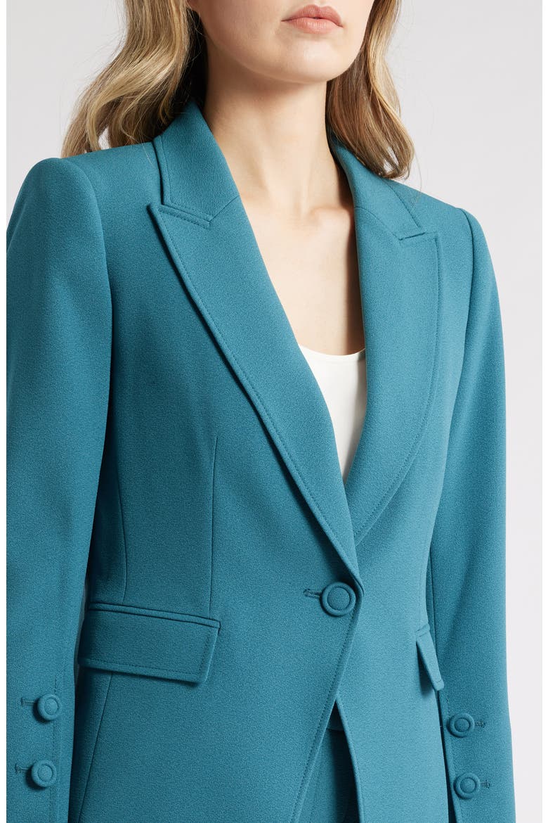 One Button Blazer, Alternate, color, EUCALYPTUS