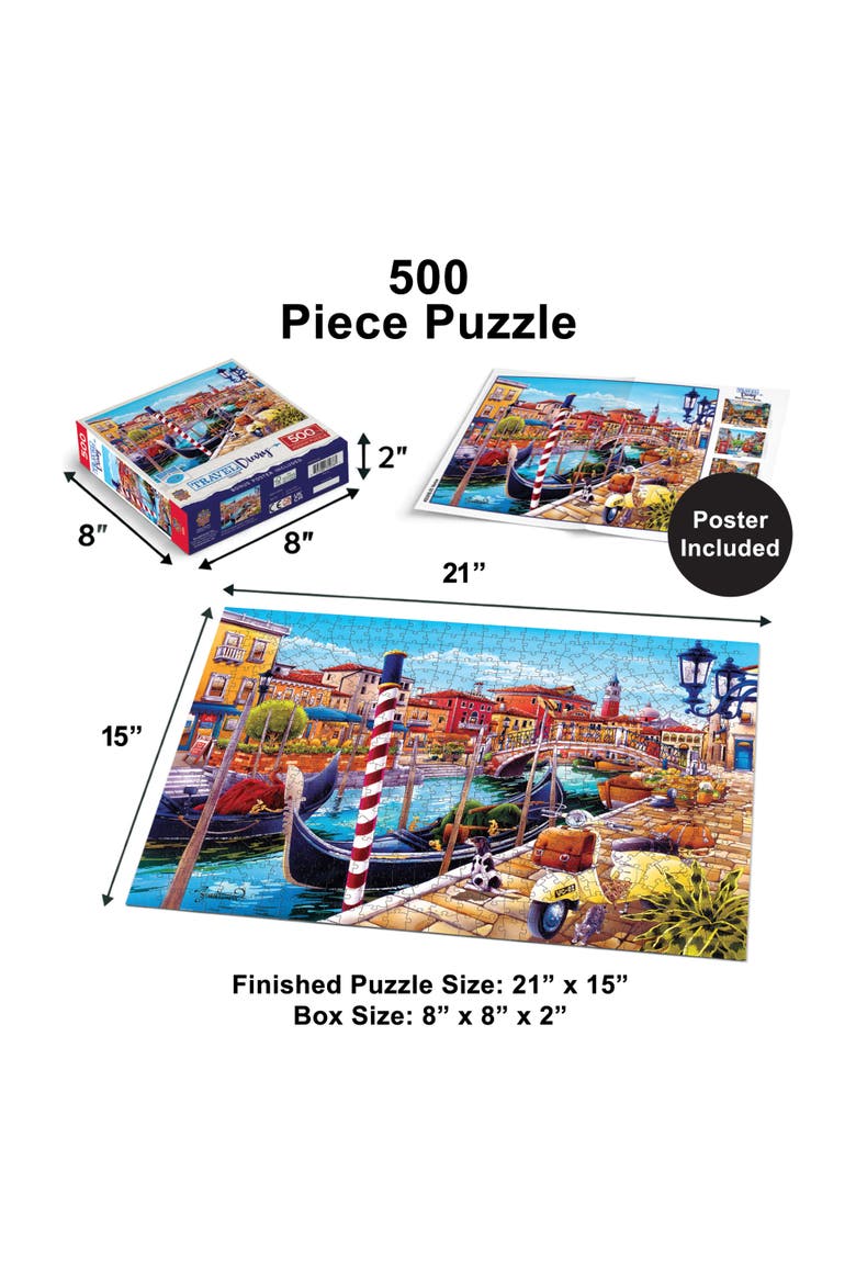 Venice 500 Piece Jigsaw Puzzle, Alternate, color, Multicolor
