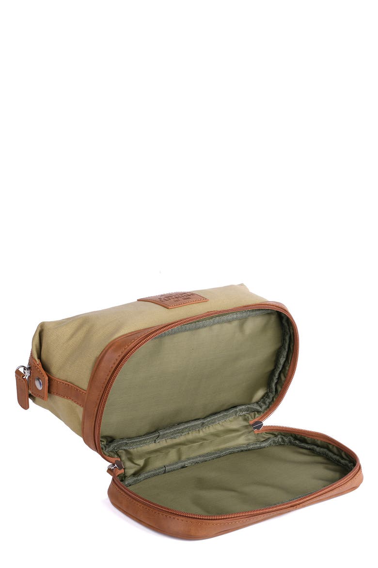 J.BUXTON Expedition II Huntington Gear Bottom Zip Travel Kit, Alternate, color, TAN