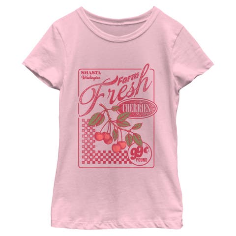 Girl's Lost Gods Farm Fresh Cherries  Graphic T-Shirt