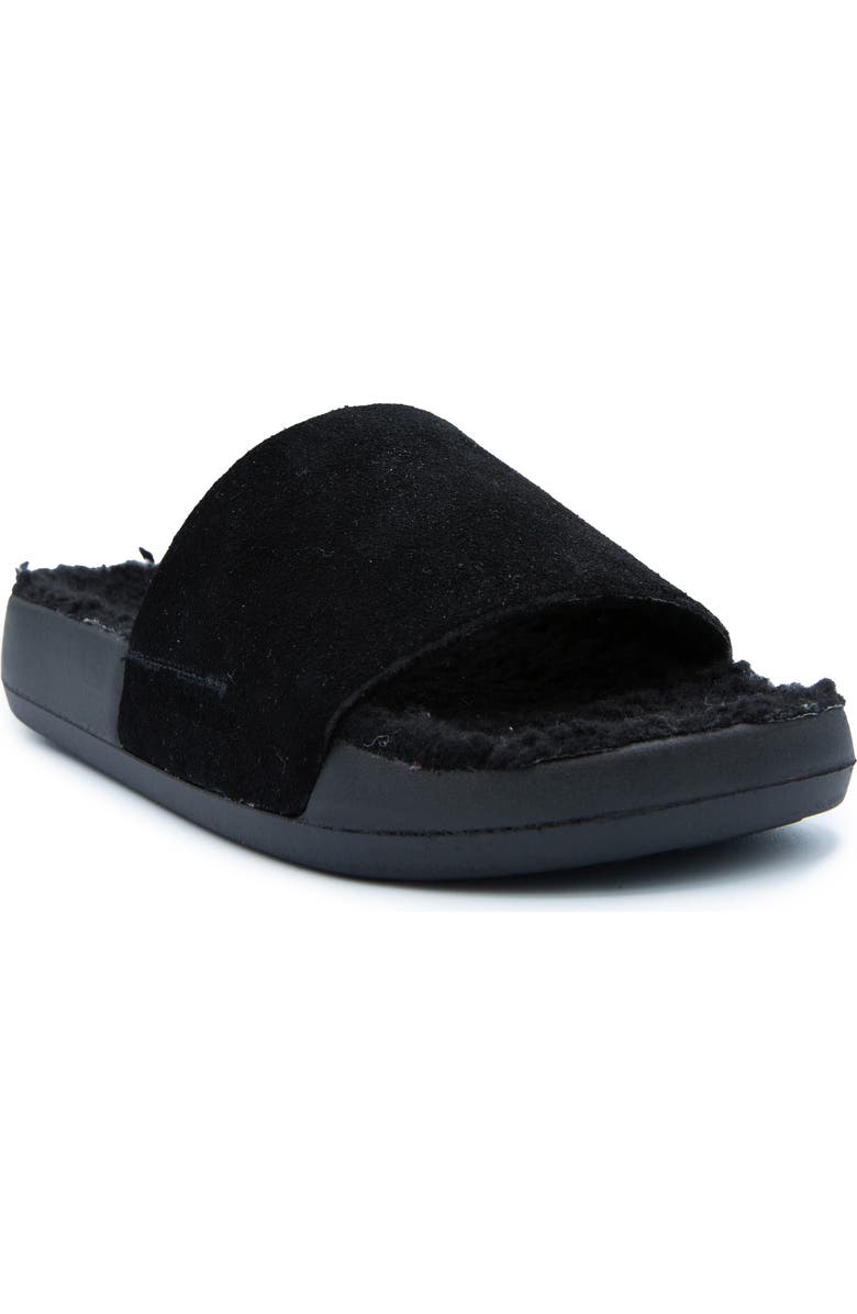 BRANDBLACK Apres Kashiba Faux Shearling Slide Sandal, Main, color,