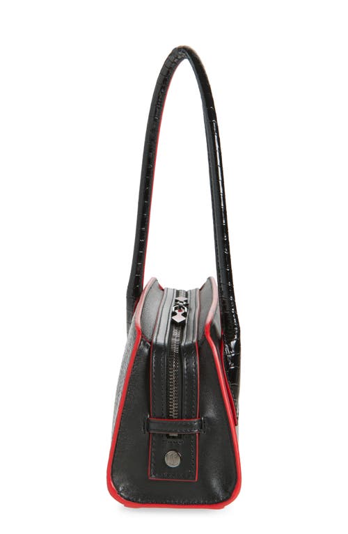 Christian Louboutin Mini Eloise Leather Baguette Bag In Black