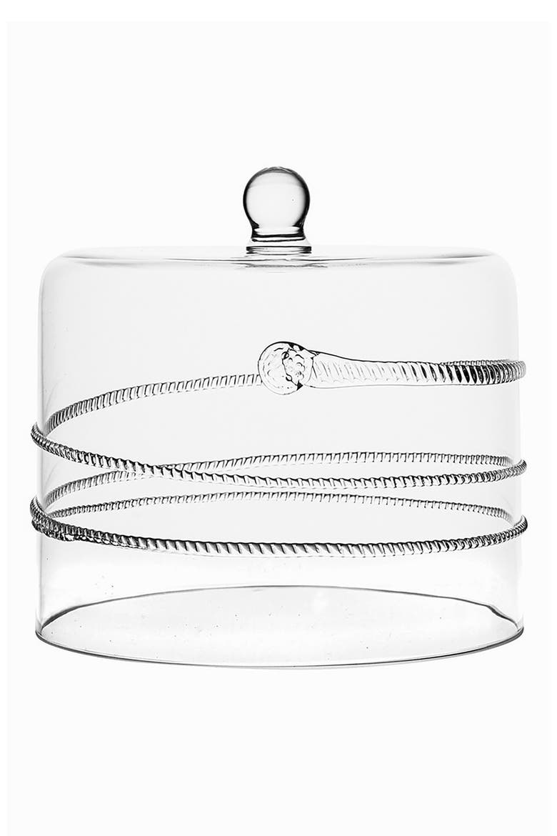 Amalia Petite Glass Cake Dome, Main, color, CLEAR