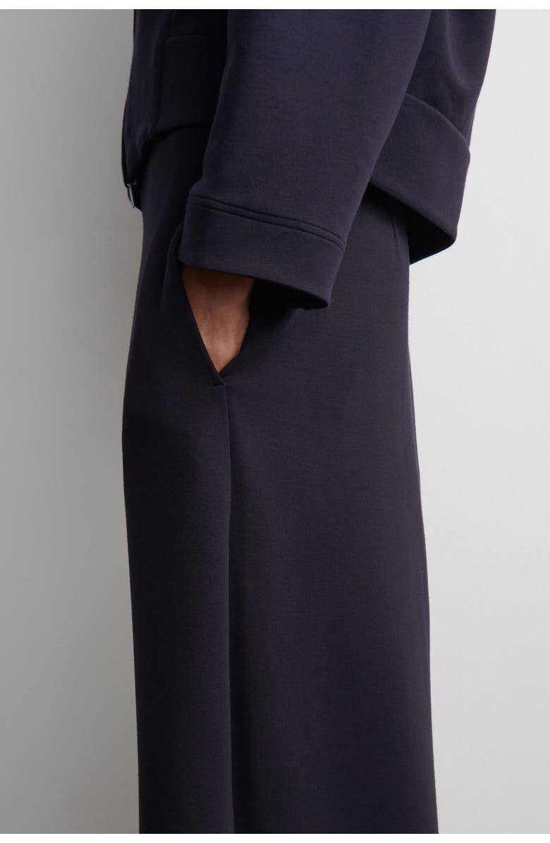 COS Scuba Knit Barrel Leg Joggers, Alternate, color, Navy