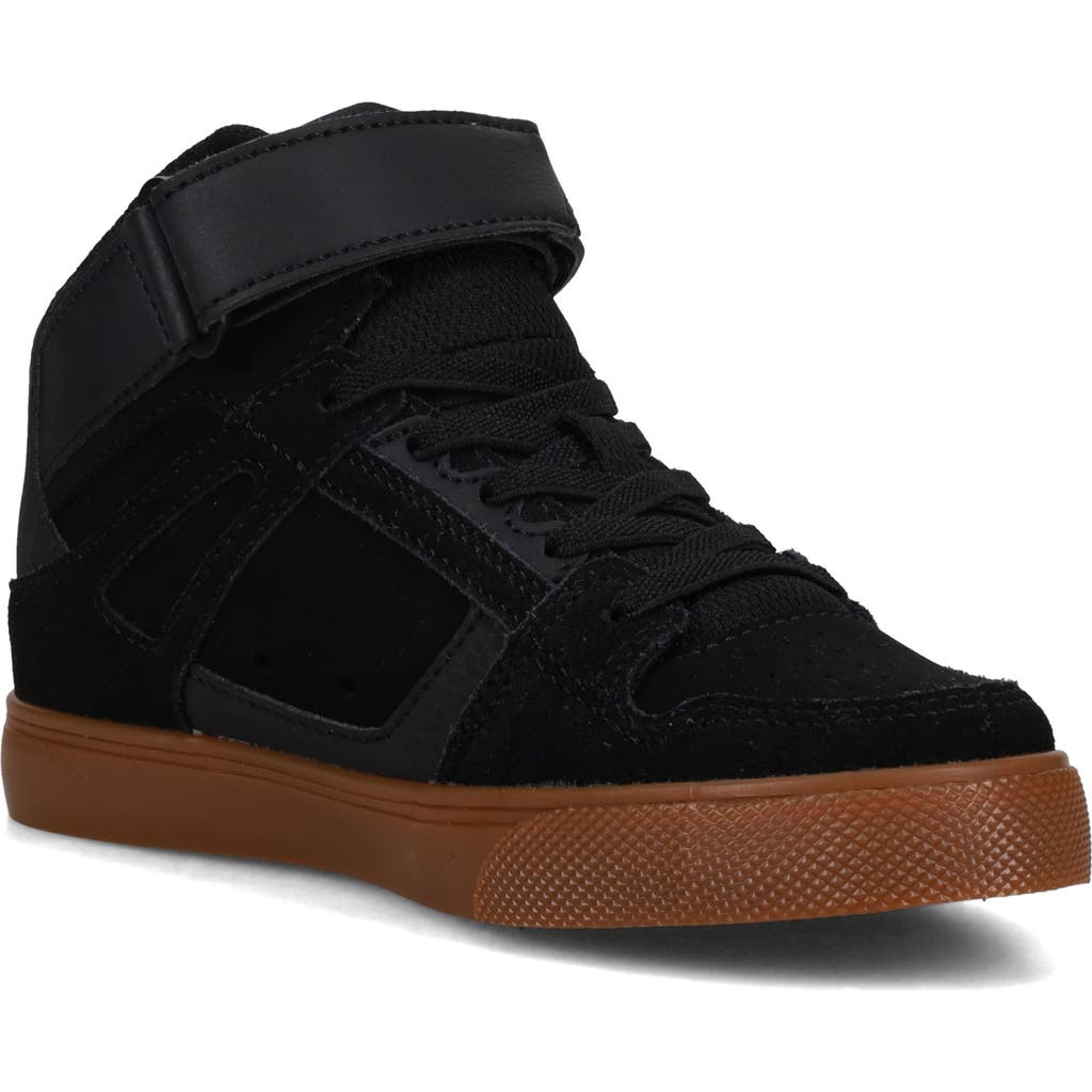 Dc Shoes Kids' Pure Hi High Top Sneaker In Black
