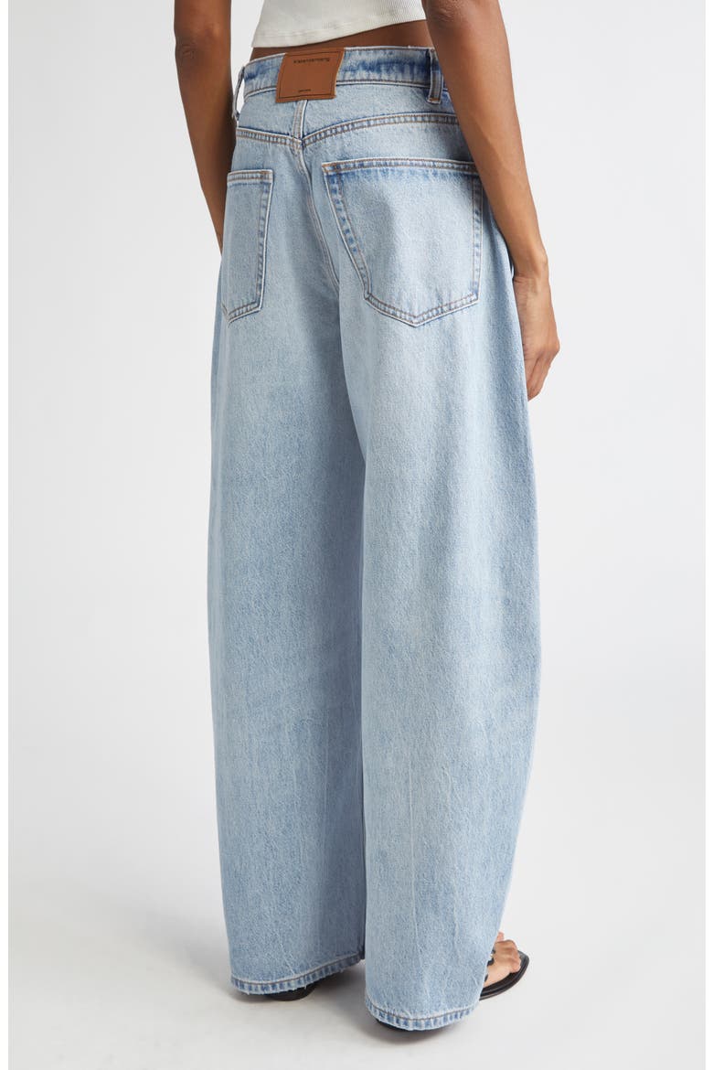 Blow Up Mid Rise Balloon Leg Jeans, Alternate, color, VINTAGE BLEACH BLUE