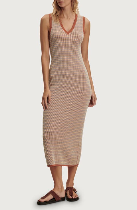 Albane Knit Cotton Midi Dress