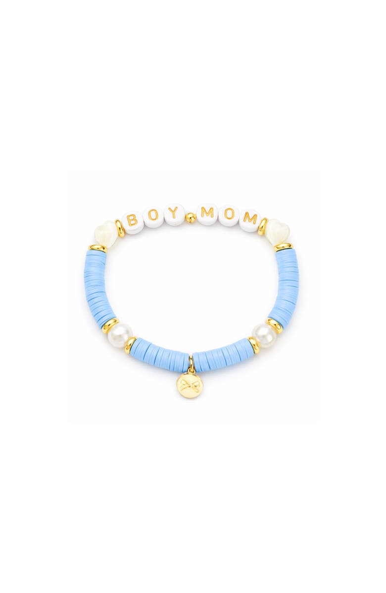Bits & Bows Boy Mom Women's Bracelet, Alternate, color, Blue/White