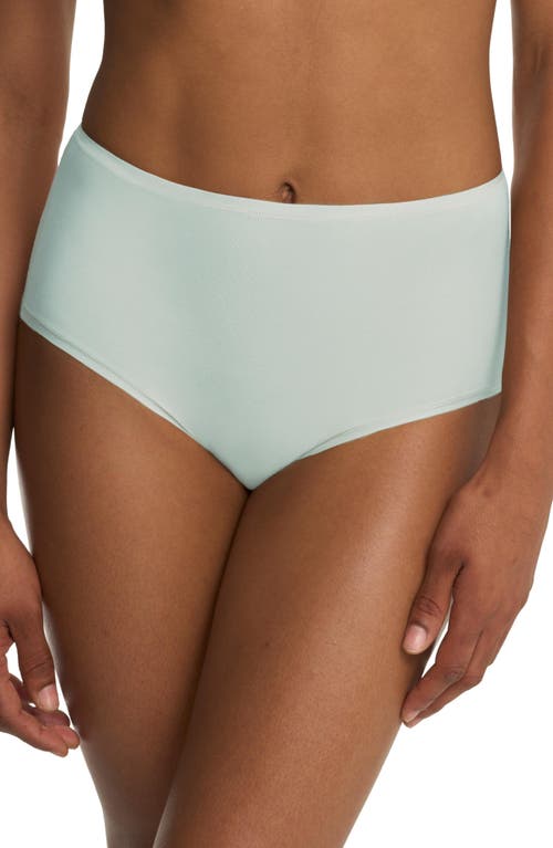 Natori Bliss Bare Cotton High Waist Brief 3-pack In Green