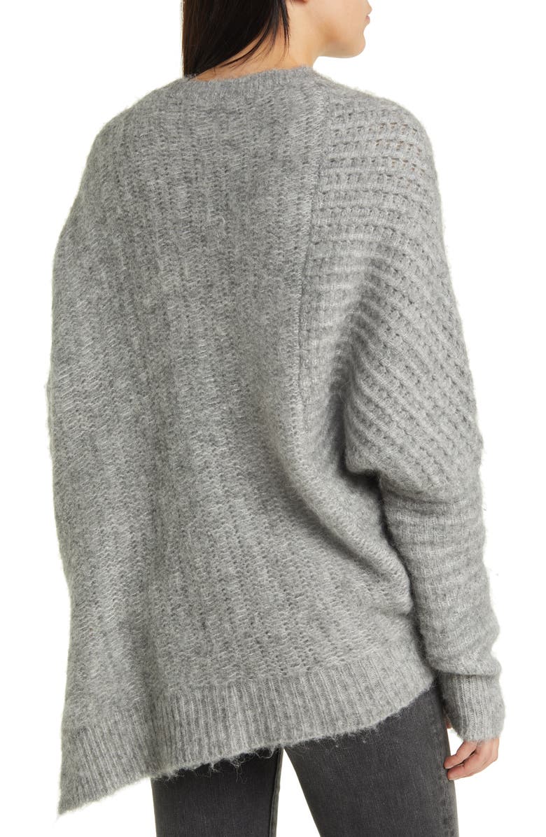 AllSaints Selena Asymmetric Sweater, Alternate, color, 