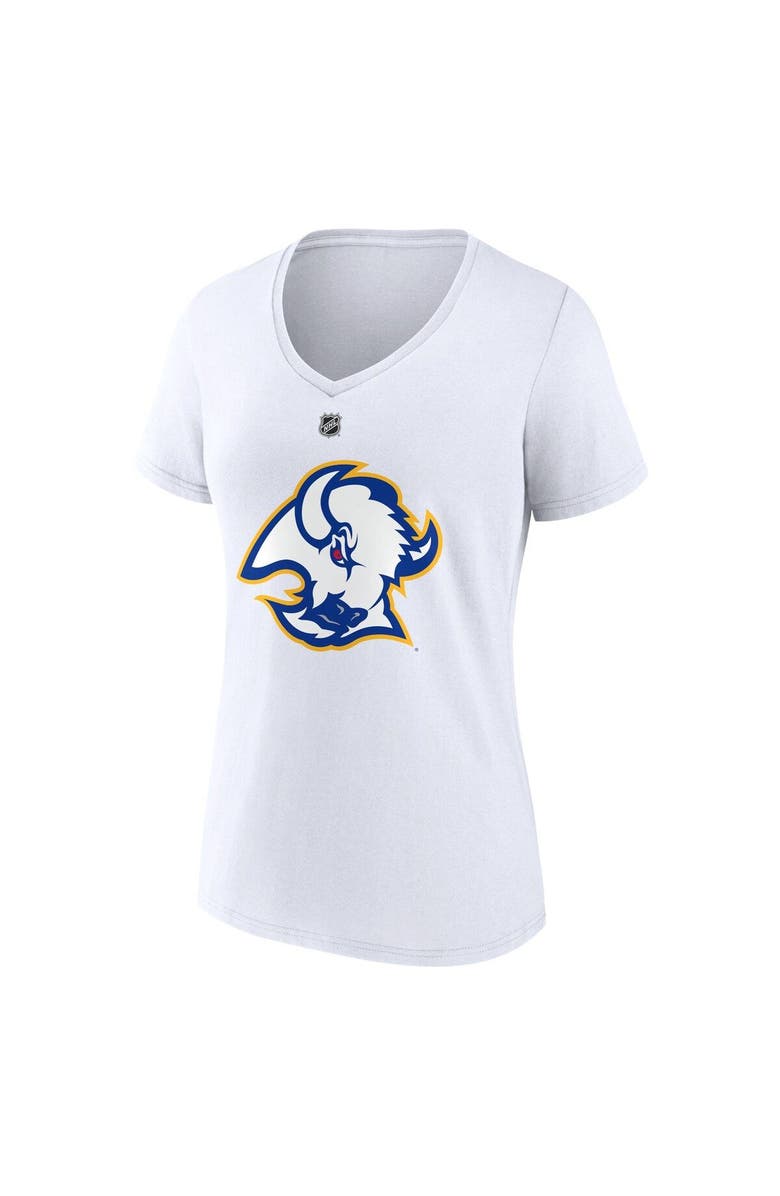 FANATICS Women's Fanatics Branded Jeff Skinner White Buffalo Sabres Special Edition 2.0 Name & Number V-Neck T-Shirt, Alternate, color, 