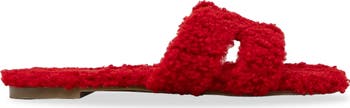 Jenson Faux Shearling Slide Sandal