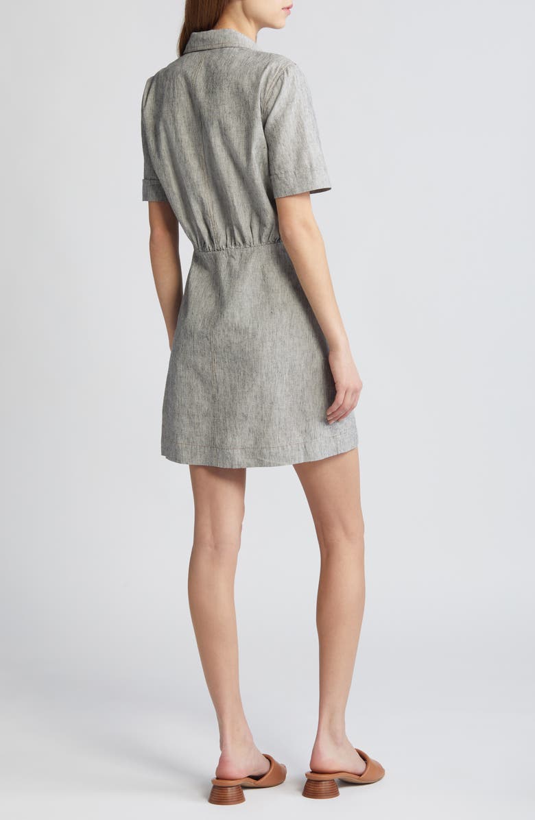 SESSÙN Tanohi Linen & Cotton Shirtdress, Alternate, color, 
