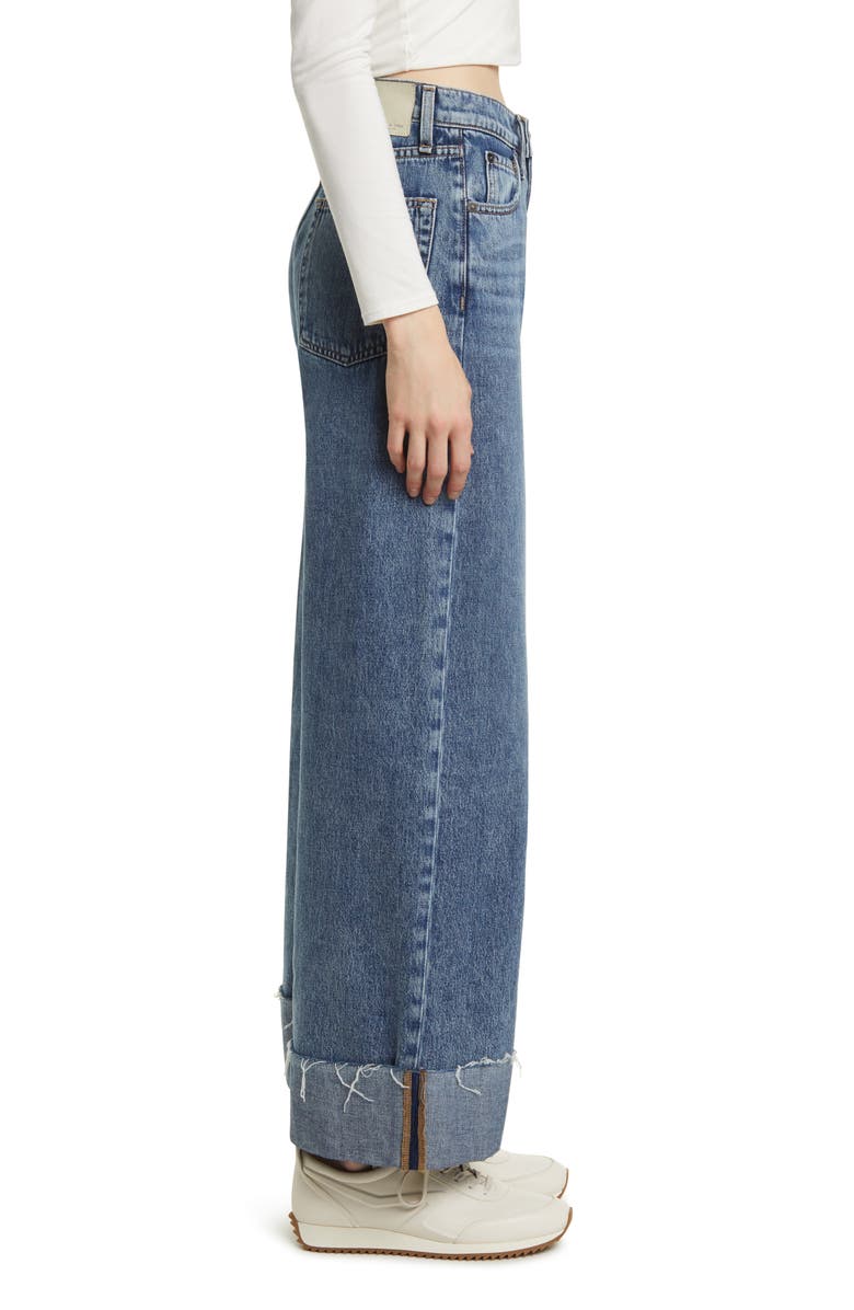 Sofie Cuffed High Waist Wide Leg Jeans