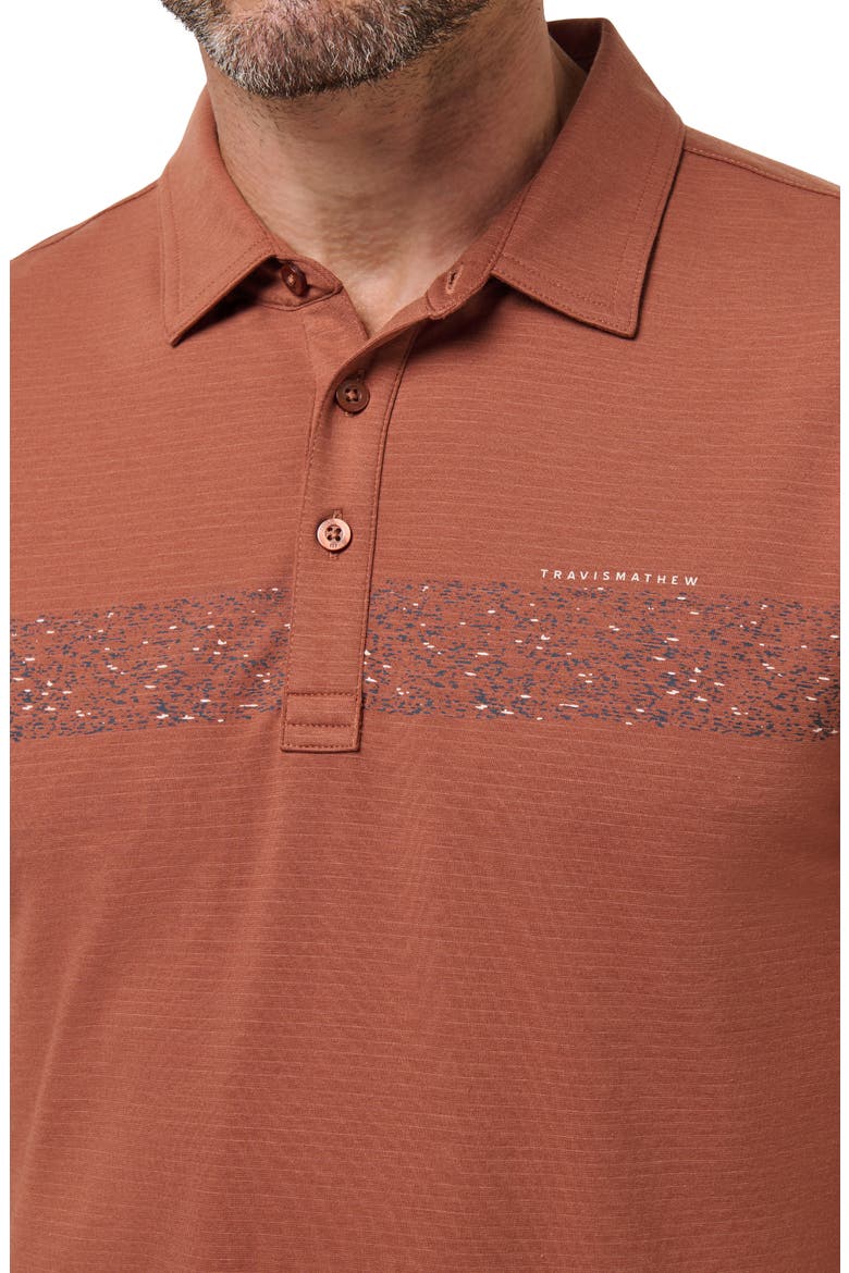 The Heater Chest Stripe Performance Golf Polo, Alternate, color, MAPLE