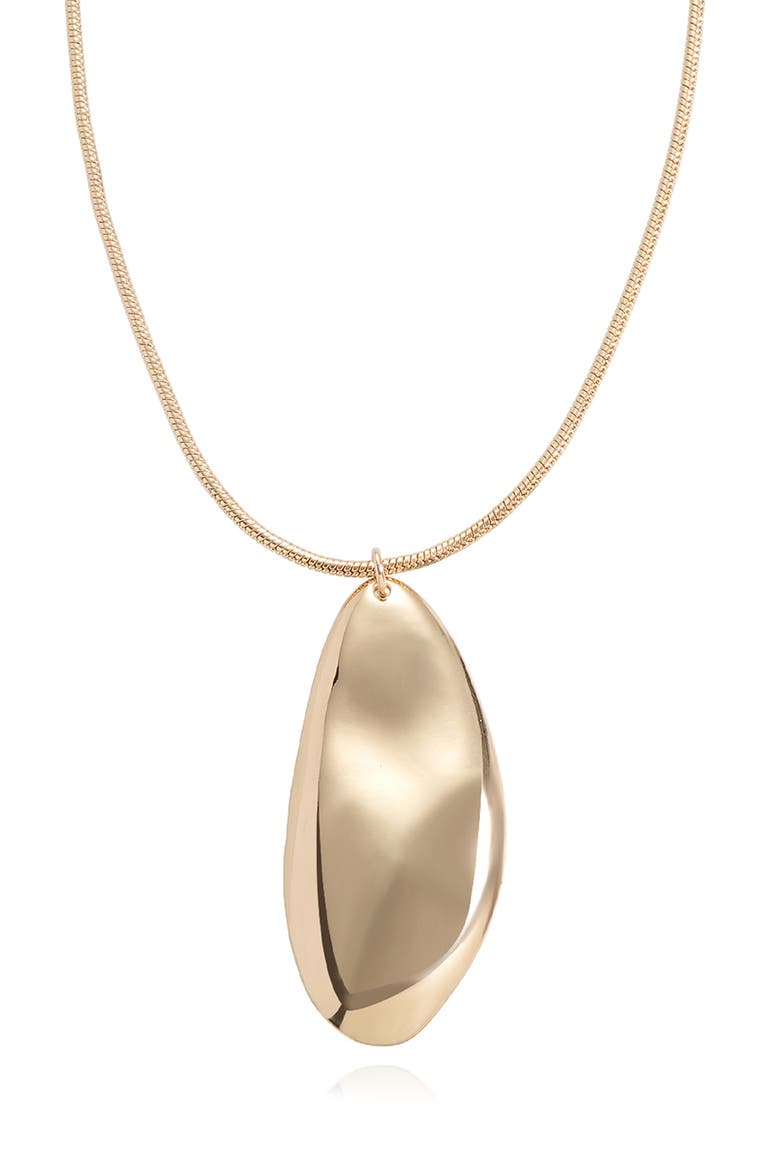 Liquid Pendant Necklace, Alternate, color, GOLD