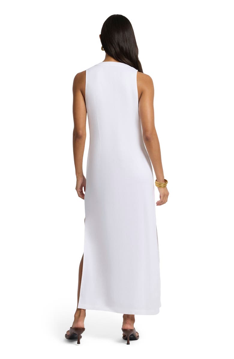 Onia Textured Button Down Maxi Dress, Alternate, color, White
