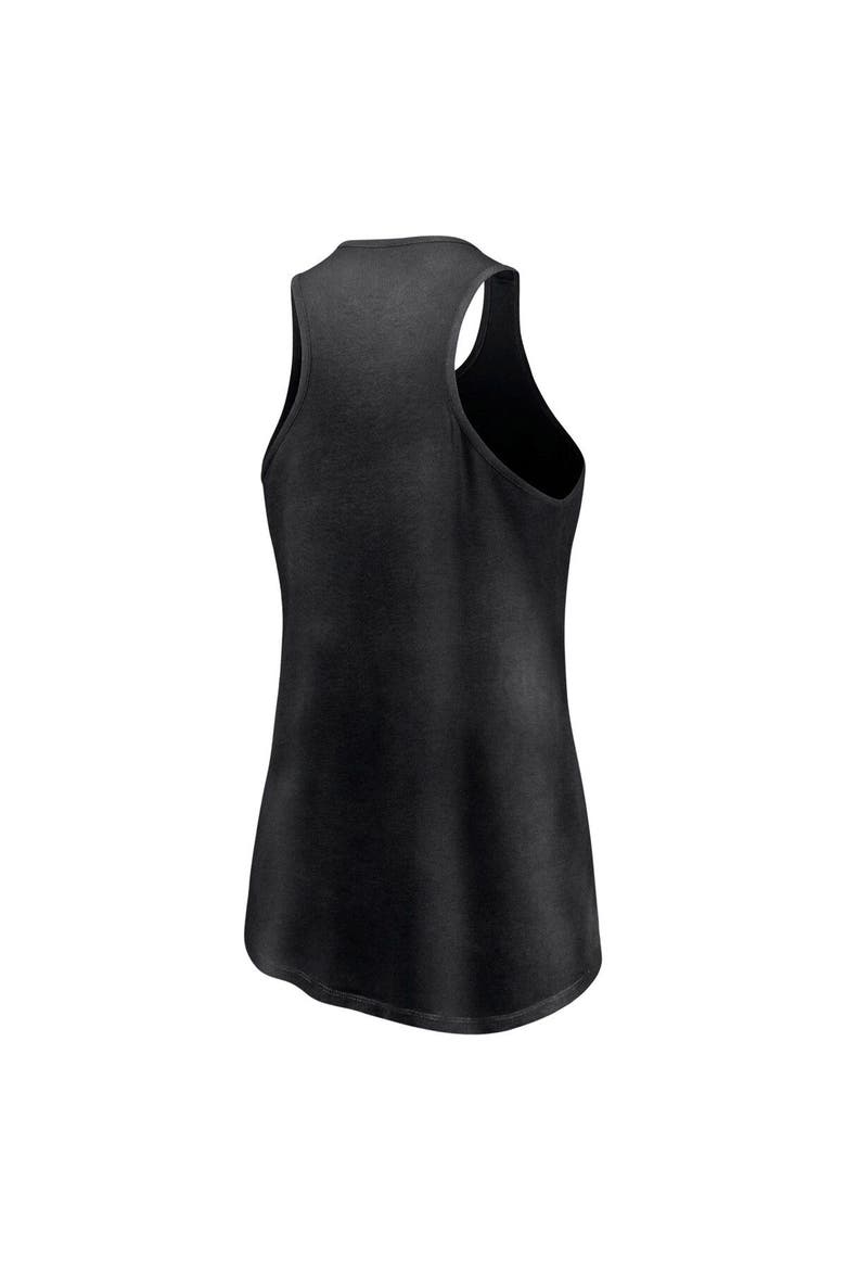 Women's Fanatics Branded Black Chicago White Sox Simplicity Swing Racerback Scoop Neck Tank Top, Alternate, color, Black
