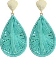 Panacea Rattan Teardrop Earrings