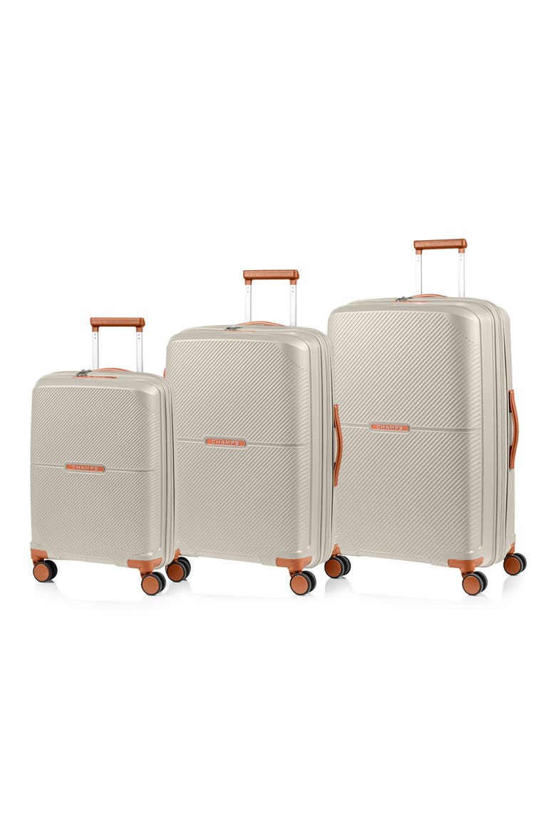 Vintage Aura 3-Piece Hardside Luggage Set, Main, color, IVORY