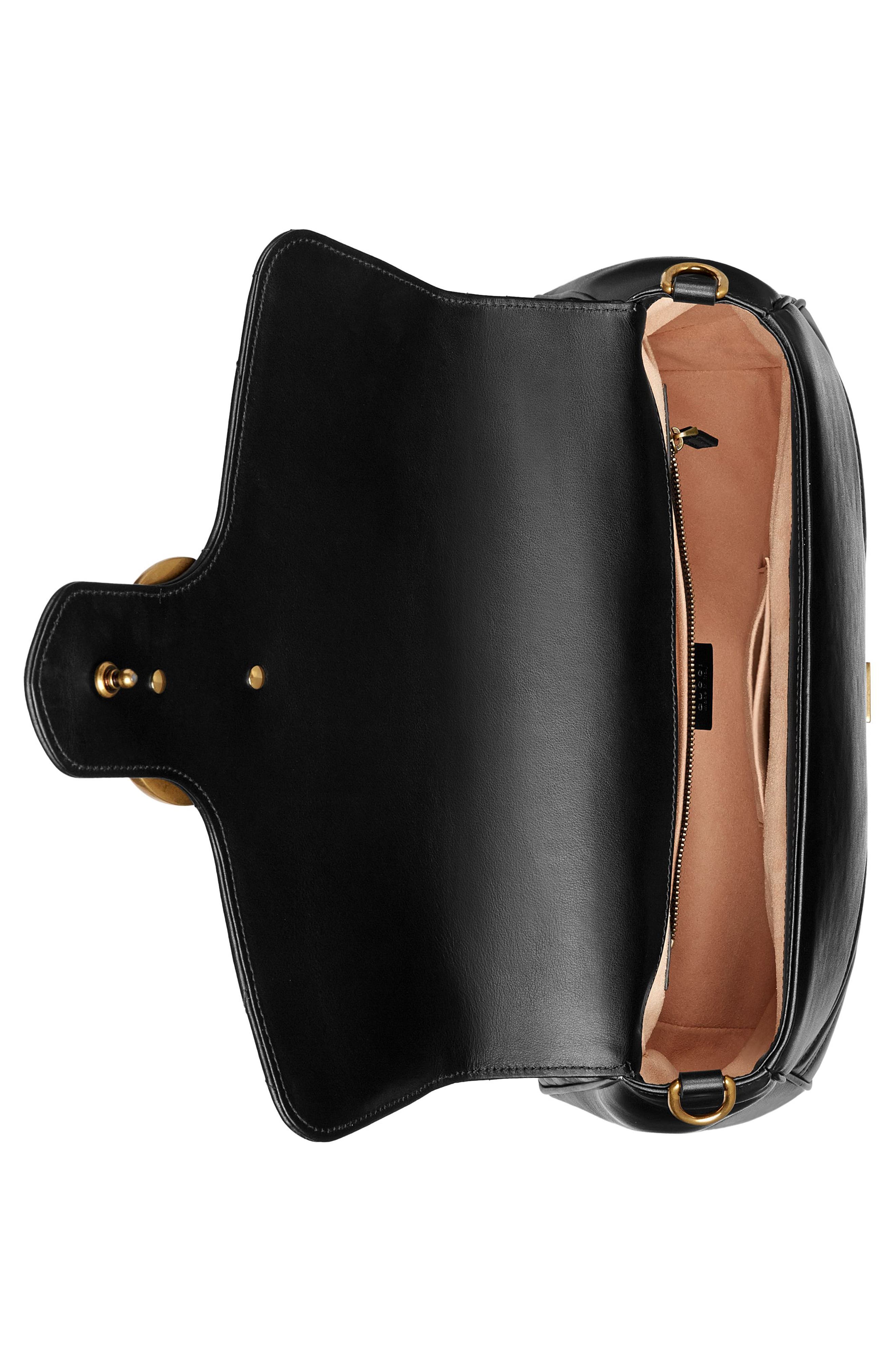 Gucci Medium GG Marmont 2.0 Matelassé Leather Top Handle Bag, Alternate, color, 